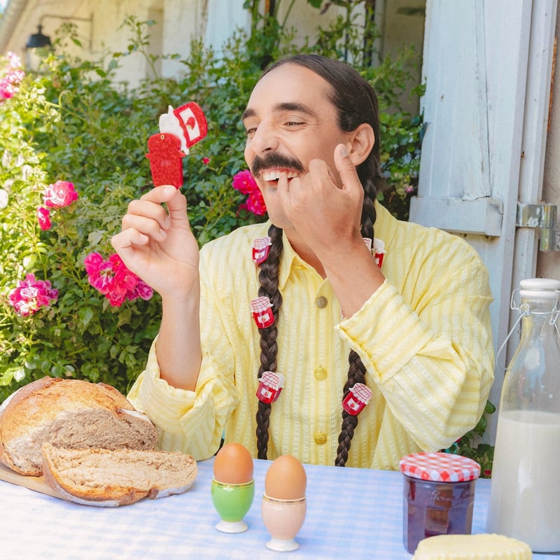 みくりしょっぷさま　専用2個セット Coucou Suzette】【ククシュゼット】jam pot mirror ジャム瓶 ミラ