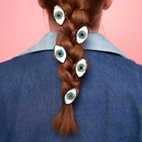 【Coucousuzette】【ククシュゼット】Eye 目 mini hair claw