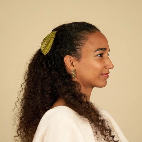 【Coucou Suzette】 ククシュゼット chestnut leaf 栗の葉 hair claw ヘアクロウ
