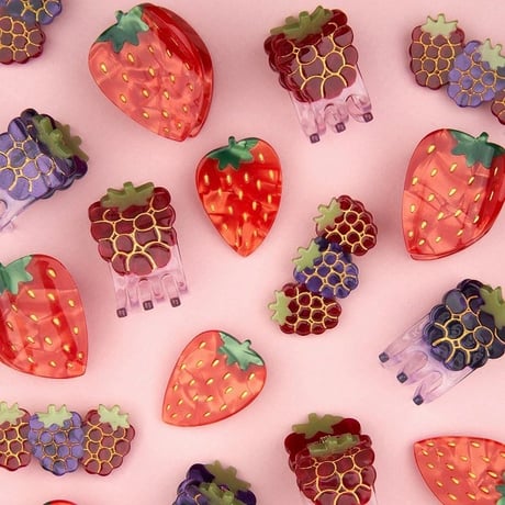 【Coucou Suzette】  ククシュゼット blackberry ブラックベリー mini hair claw