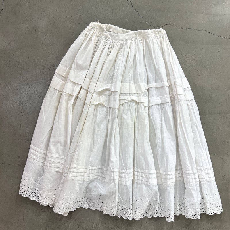 古着スカート/古着/ヴィンテージ/フランス古着/ euro vintage コットン