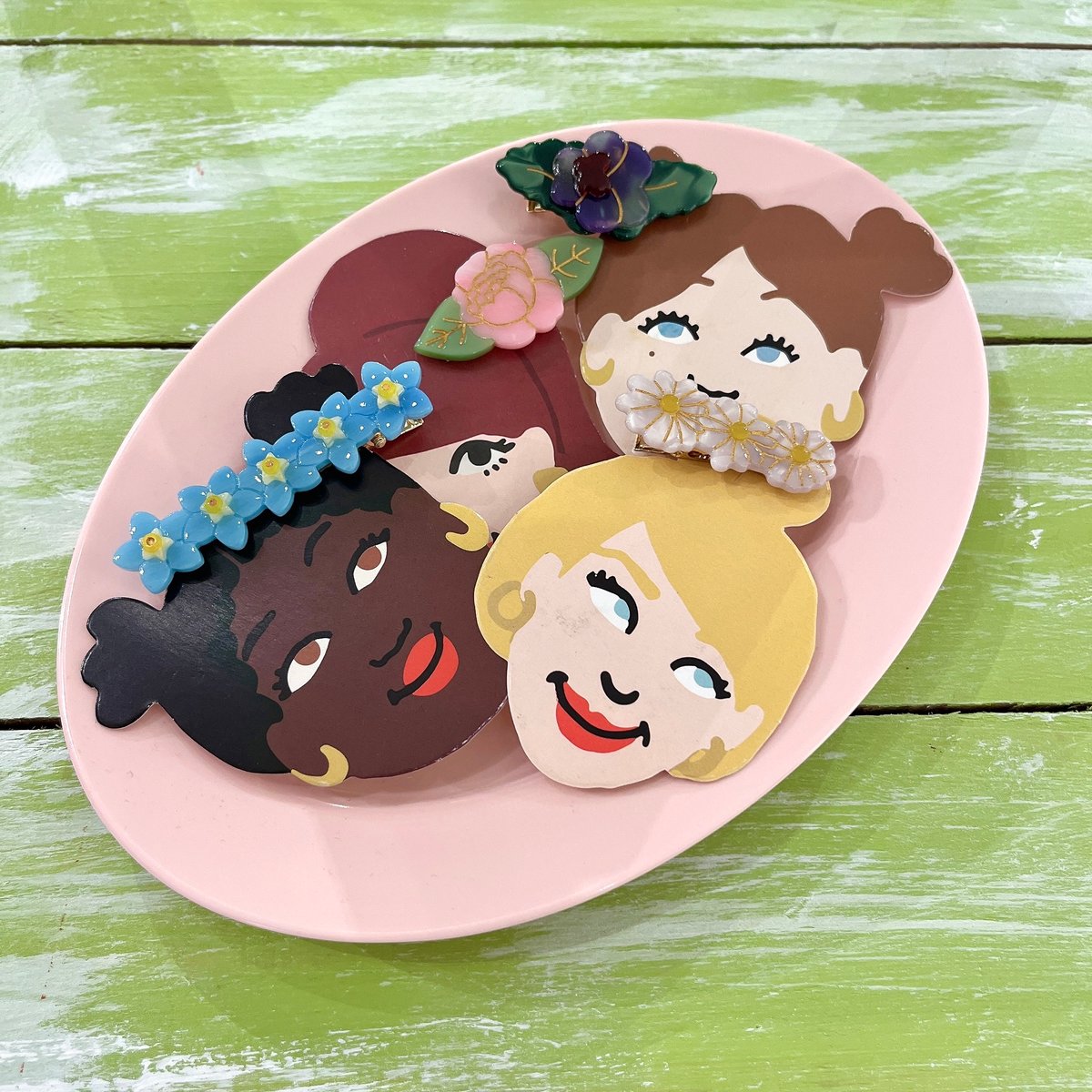 Coucou Suzette】 ククシュゼット Purple pansy パンジー ミニヘ