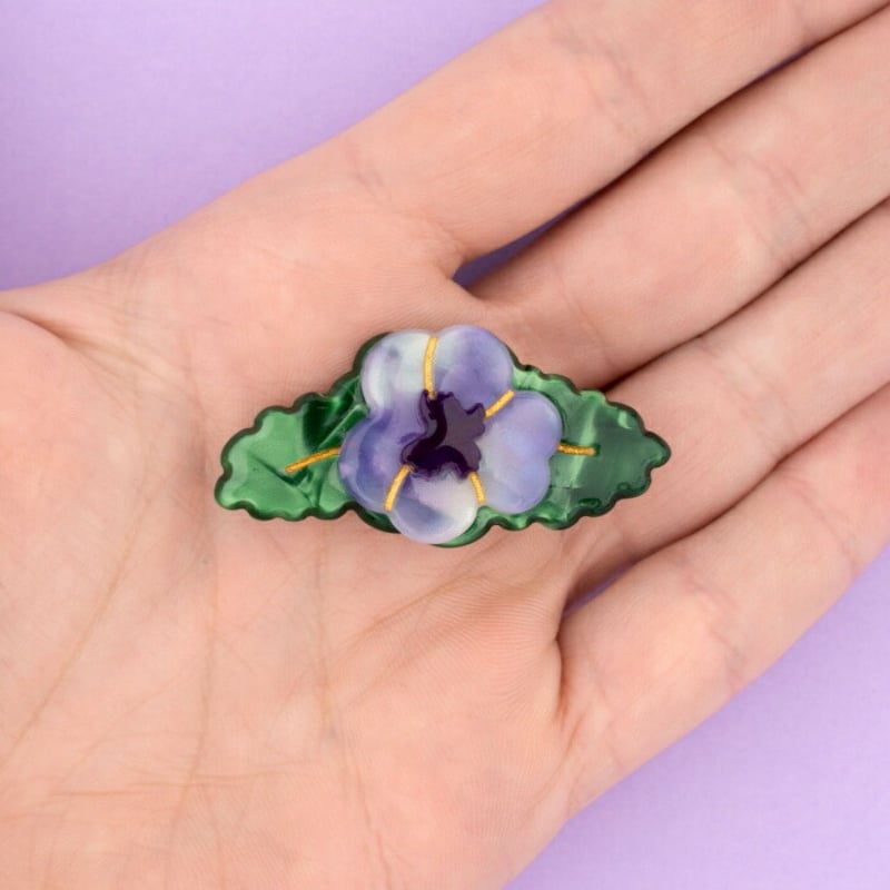 Coucou Suzette】 ククシュゼット Purple pansy パンジー ミニヘ