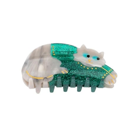 【Coucou Suzette】【ククシュゼット】Christmas Chilly cat くつろぐ猫 Hair Claw