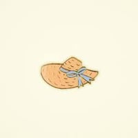 【Coucousuzette】【ククシュゼット】Straw Hat 麦わら帽子 ストローハット Pins ピンバッチ
