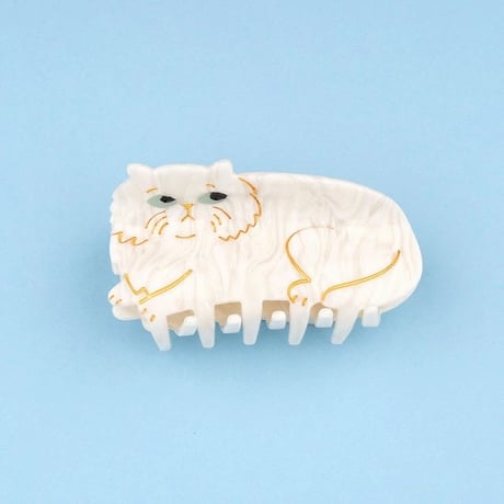 【Coucou Suzette】【ククシュゼット】white persian cat ペルシャ猫 hair claw