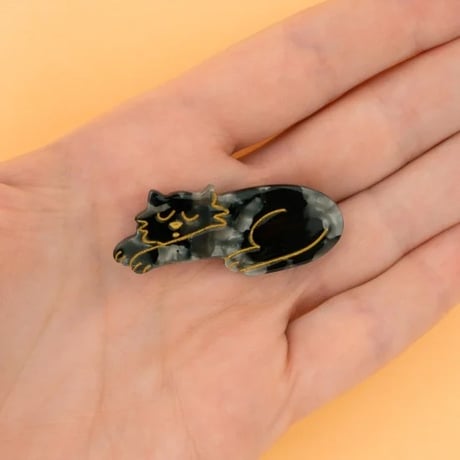 【Coucou Suzette】【ククシュゼット】black cat 黒猫 mini hair clip