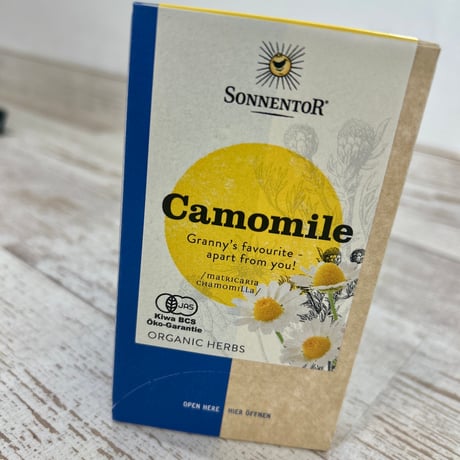 【sonnentor】【ゾネントア】オーガニックティー Camomile カモミールティー(18袋入り)