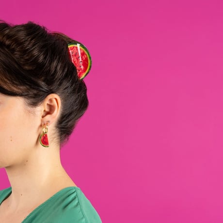 【Coucou Suzette】【ククシュゼット】 Watermelon スイカ Hair Claw