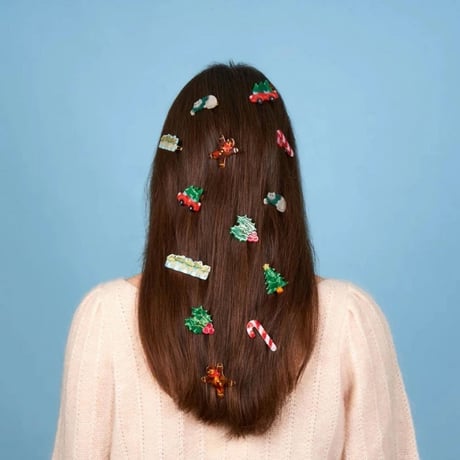 【Coucou Suzette】【ククシュゼット】Candy Cane  キャンディーケイン hair clip