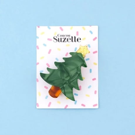【Coucou Suzette】【ククシュゼット】Christmas tree hair clip