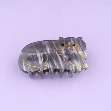 【Coucou Suzette】  ククシュゼット suzette cat グレーマーブル猫 Hair Claw