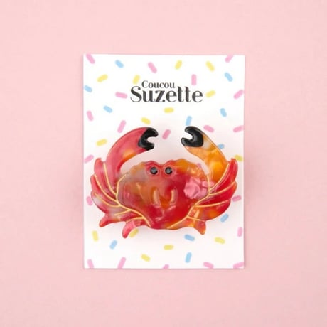 【Coucou Suzette】【ククシュゼット】crab カニ mini hair clip
