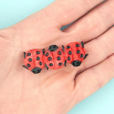 【Coucou Suzette】  ククシュゼット  ladybug てんとう虫 hair clip