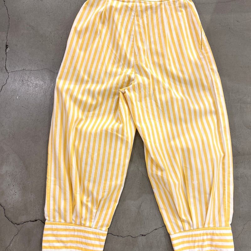 古着　ストライプイージーカーゴパンツ　ビンテージ　ヨーロッパ古着　80s 90s 古着 Deadstock!! 90s オランダ軍 ミリタリー コットンサテン