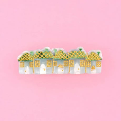 【Coucou Suzette】【ククシュゼット】Christmas snowy town スノータウン  hair clip