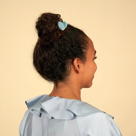 【Coucou Suzette】【ククシュゼット】ハート blue mini  heart hair claw
