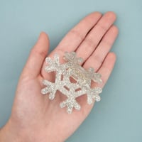 【Coucou Suzette】【ククシュゼット】Christmas snow flake 雪の結晶 スノーフレーク Hair claw