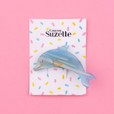 【Coucou Suzette】【ククシュゼット】  dolphin イルカ hair clip