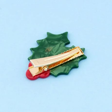 【Coucou Suzette】【ククシュゼット】Christmas holly 柊木  hair clip