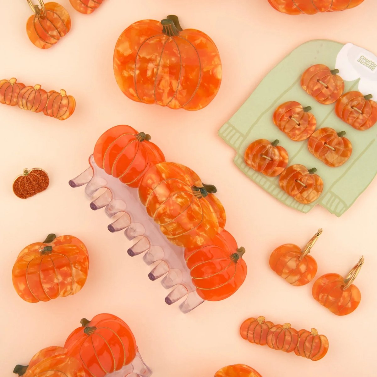 Coucou Suzette】【ククシュゼット】pumpkin button kit かぼち