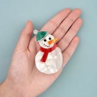 【Coucou Suzette】【ククシュゼット】Christmas Snowman 雪だるま Hair claw
