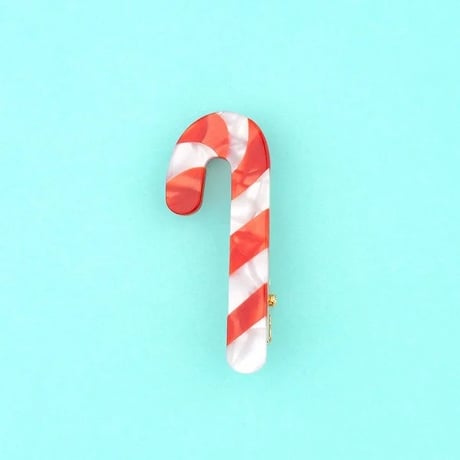 【Coucou Suzette】【ククシュゼット】Candy Cane  キャンディーケイン hair clip
