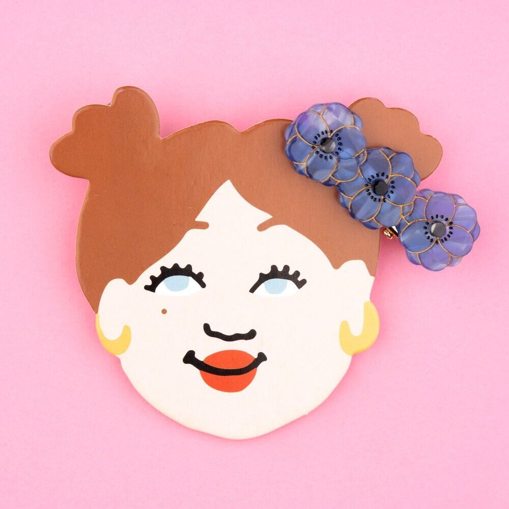 Coucou Suzette ククシュゼット anemone アネモネ ミニヘアクリップ |