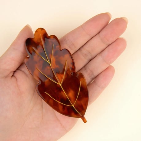 【Coucou Suzette】【ククシュゼット】French leaf barrette リーフ バレッタ