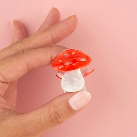 【Coucou Suzette】【ククシュゼット】mushroom マッシュルーム キノコ hair mini claw