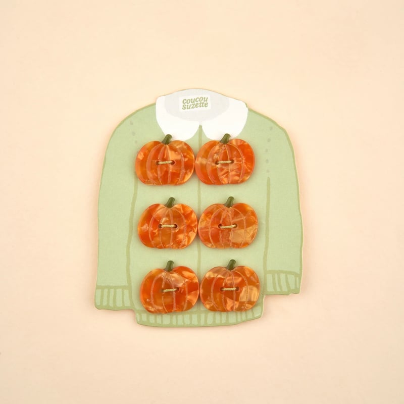 ぽちゃっこ セット Coucou Suzette】【ククシュゼット】pumpkin button kit かぼち