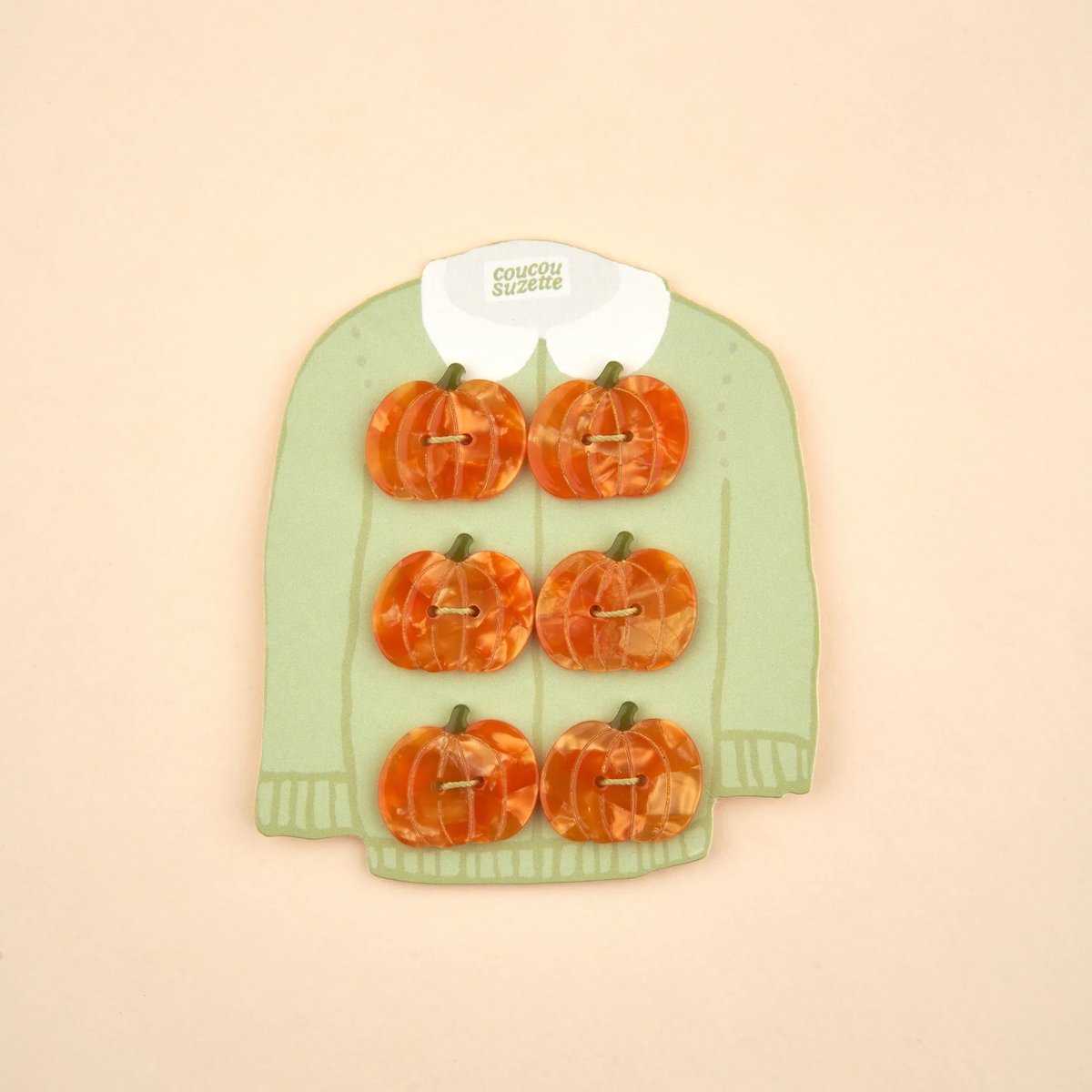 Coucou Suzette】【ククシュゼット】pumpkin button kit かぼち