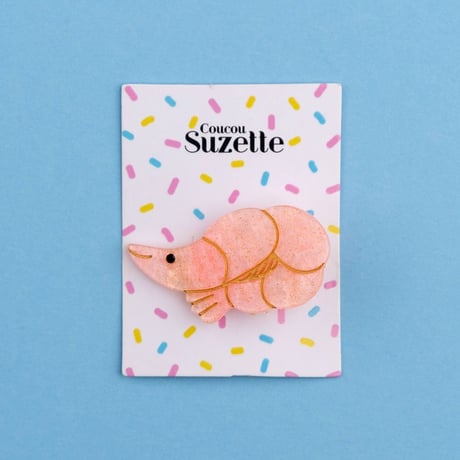 【Coucou Suzette】【ククシュゼット】shrimp えび mini hair clip