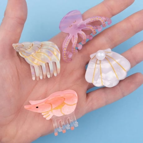 【Coucou Suzette】【ククシュゼット】octopus タコ mini hair claw