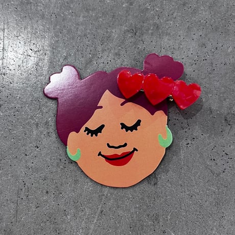 【Coucou Suzette 】 ククシュゼット heart ハート mini Hair clip
