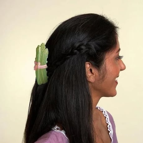 【Coucou Suzette】【ククシュゼット】Asparagus アスパラガス hair claw