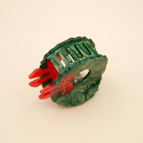 【Coucou Suzette】【ククシュゼット】Christmas Wreath クリスマスリース hair claw