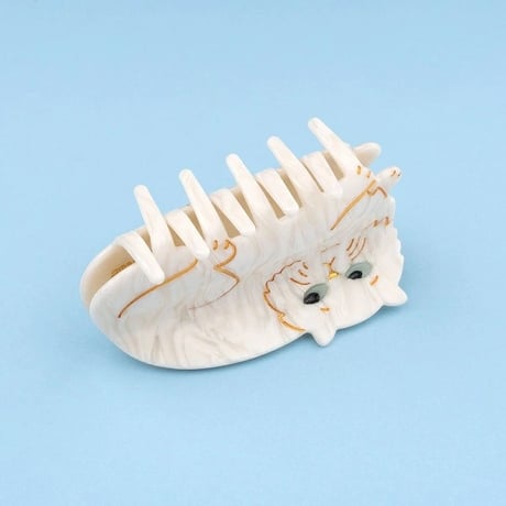 【Coucou Suzette】【ククシュゼット】white persian cat ペルシャ猫 hair claw