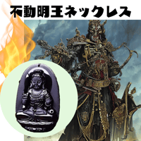 ネックレス　不動明王　守り本尊　酉年（とりどし）意思力　降魔調伏　気力　なうまくさまんだ　炎　剣　縄　憤怒　情熱　中央　加持祈祷