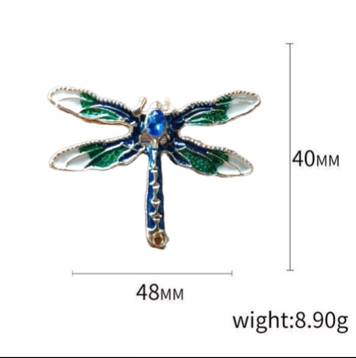 トンボのブローチ トンボ 縁起物 ブローチ 蜻蛉 昆虫 とんぼ ライトストーン ゴールド