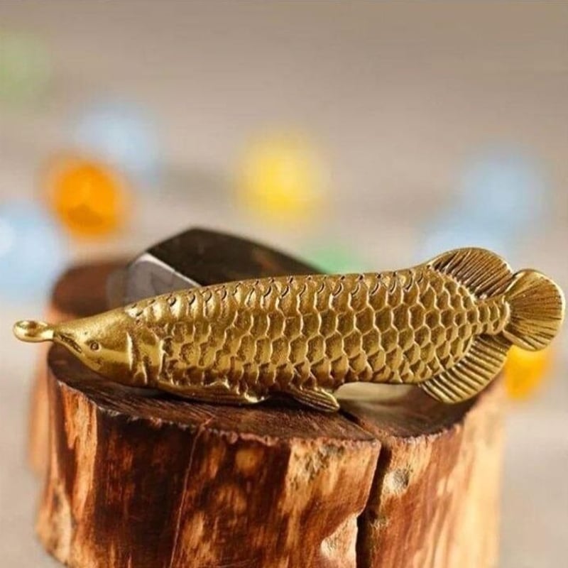 龍魚 アロワナ ネックレス 真鍮 アクア アクアリスト アジア