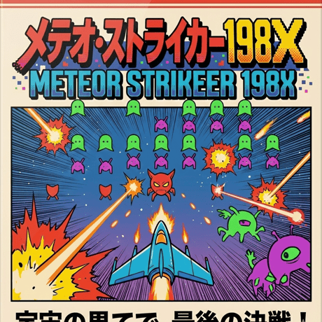 PC用シューティングゲーム　メテオ・ストライカー198X