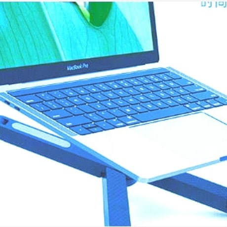 ノートパソコン台　PC台　ミニ　携帯　変形　軽い　NAWOMIDOU　ABS製　白色　丈夫　持ち運び　姿勢　作業性　ノマド　旅行