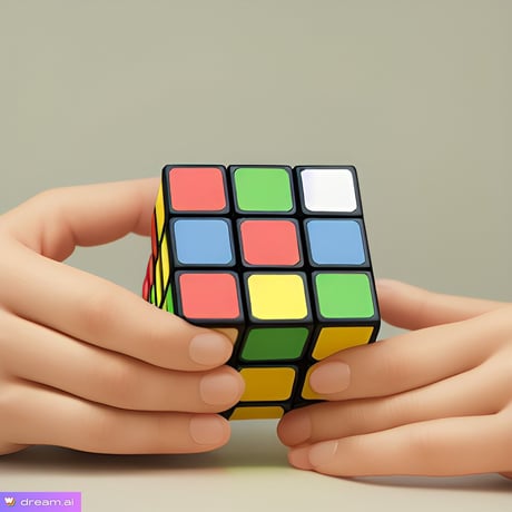 ルービックキューブ パズル 集中力 認知症 脳トレ 3×3×3 知育玩具 立体  軽量 シンプル 懐かし 暇潰し トレーニング