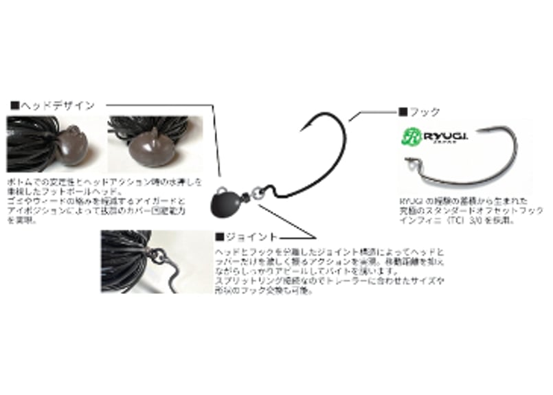 ZAPPU/ザップ BOW HEAD JIG/バウヘッドジグ 3/8oz | BOAT&TA