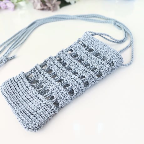 Ring Ring Pouch (スマホポーチの編み図)