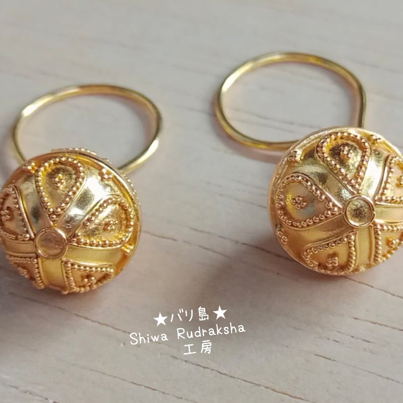 再販！【ジャワンガムランボール】22Kコーティング925シルバー 