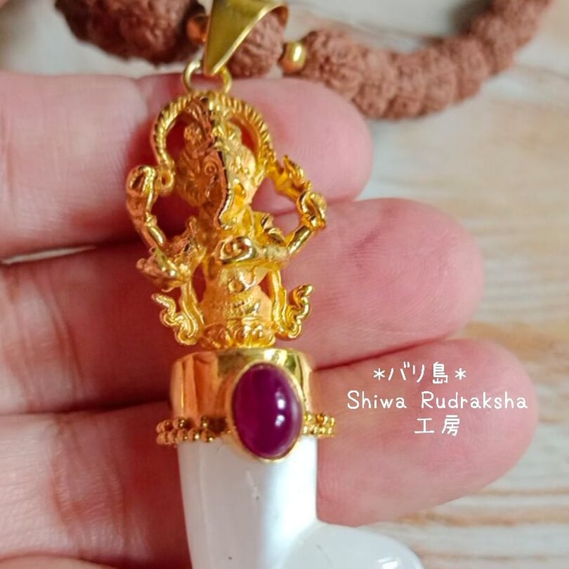 ガネーシャケオン】ペンダントトップ☆入魂儀式済 | Shiwa Rudraksha