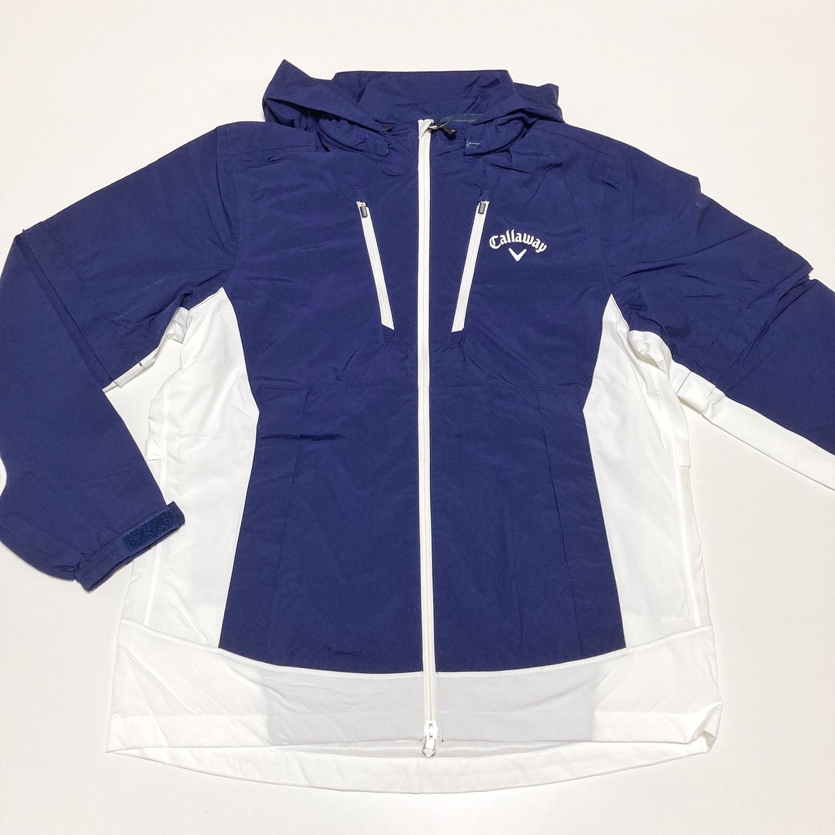 【Callaway キャロウェイ】レインジャケット&パンツ ネイビー LL キャロウェイ ネイビー パンツ ジャケット セット ゴルフウェア