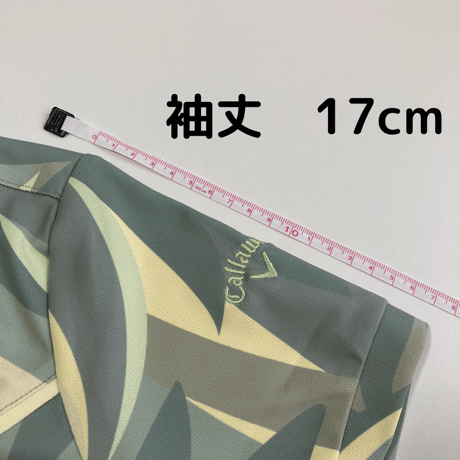 キャロウェイ　ビックボタニカルプリントカノコ　半袖シャツ